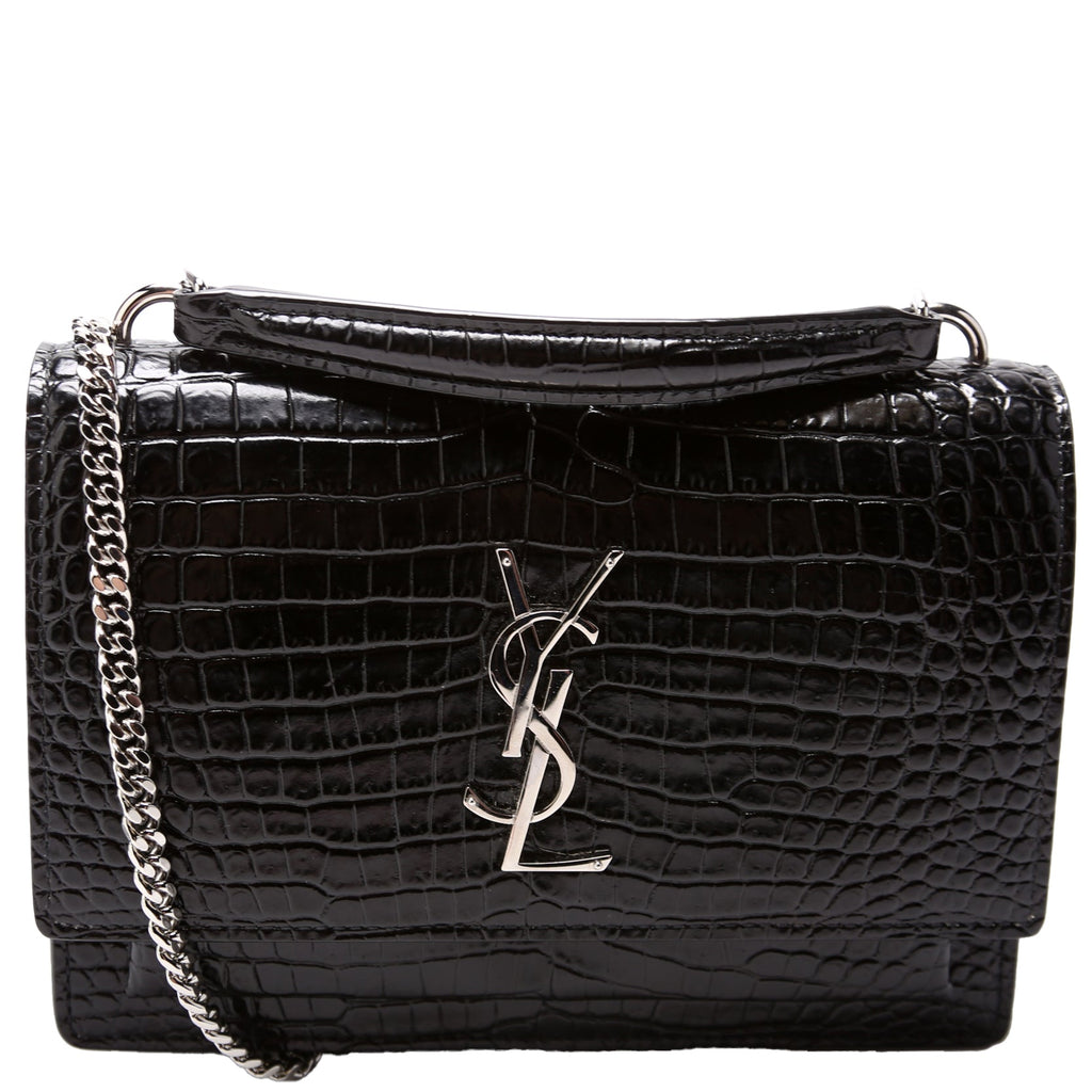 Sunset Croc Embossed Chain Wallet 33026