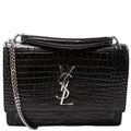Sunset Croc Embossed Chain Wallet 33026