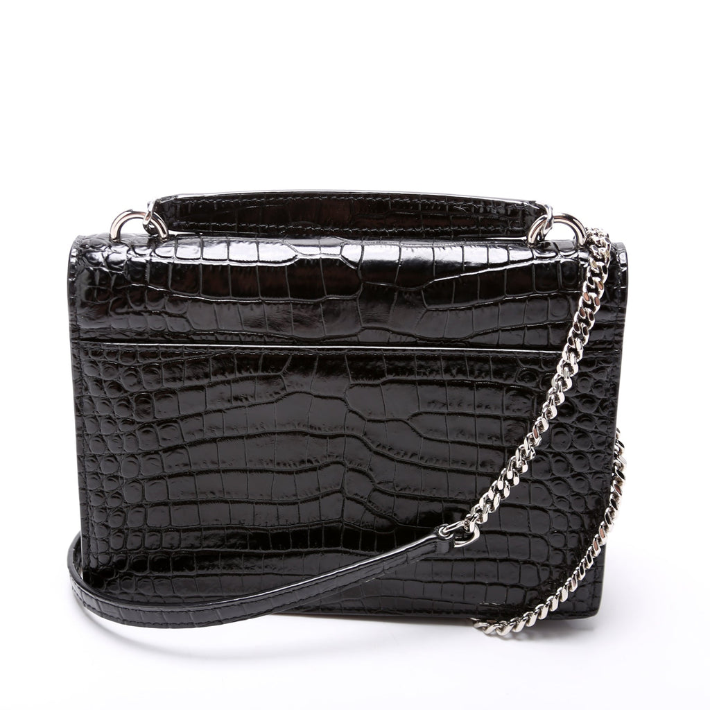 Sunset Croc Embossed Chain Wallet 33026