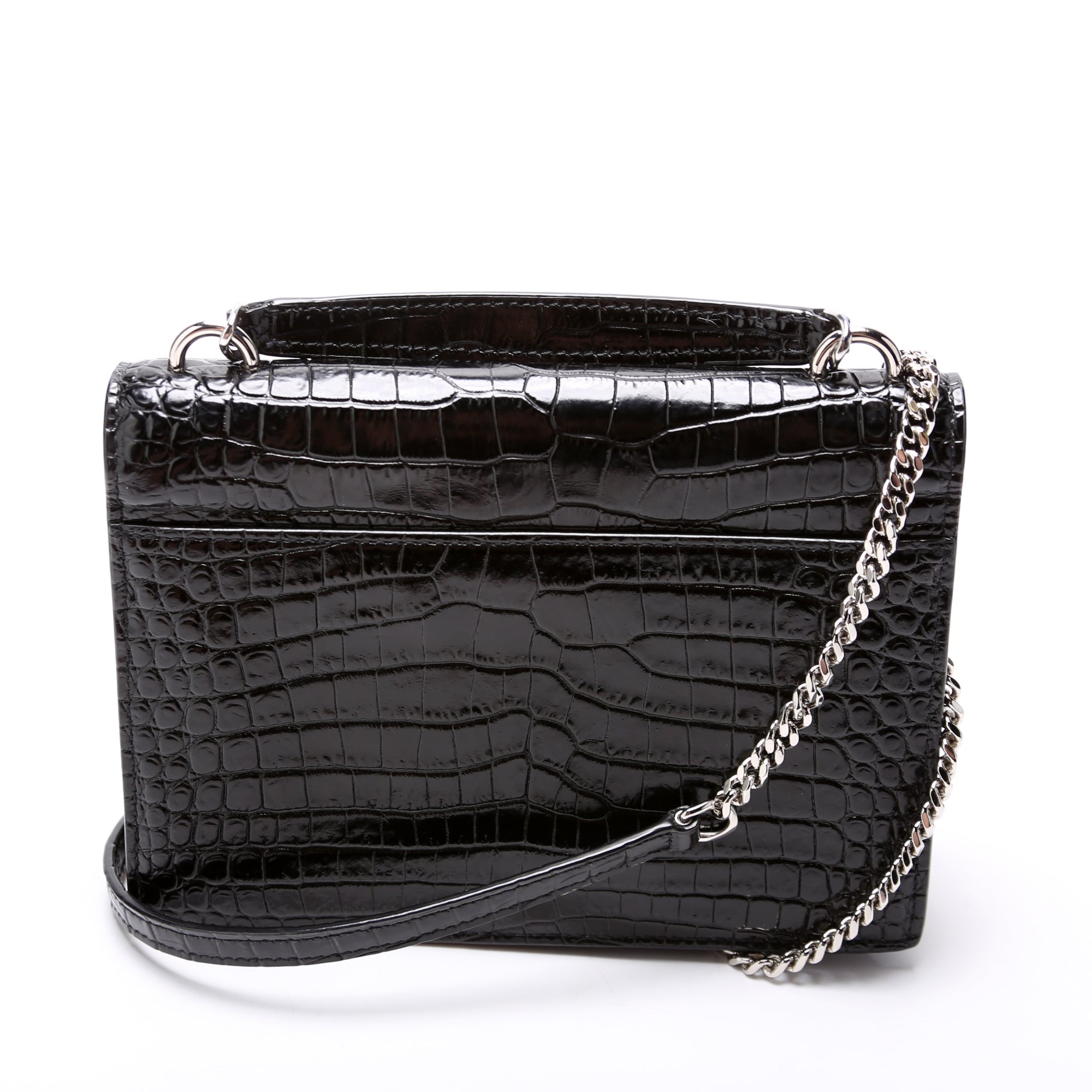 Sunset Croc Embossed Chain Wallet 33026