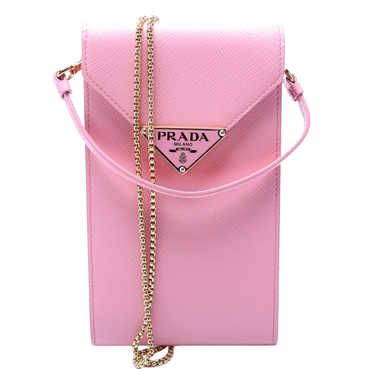 Saffiano Triangle Logo Mini Bag 1BP050