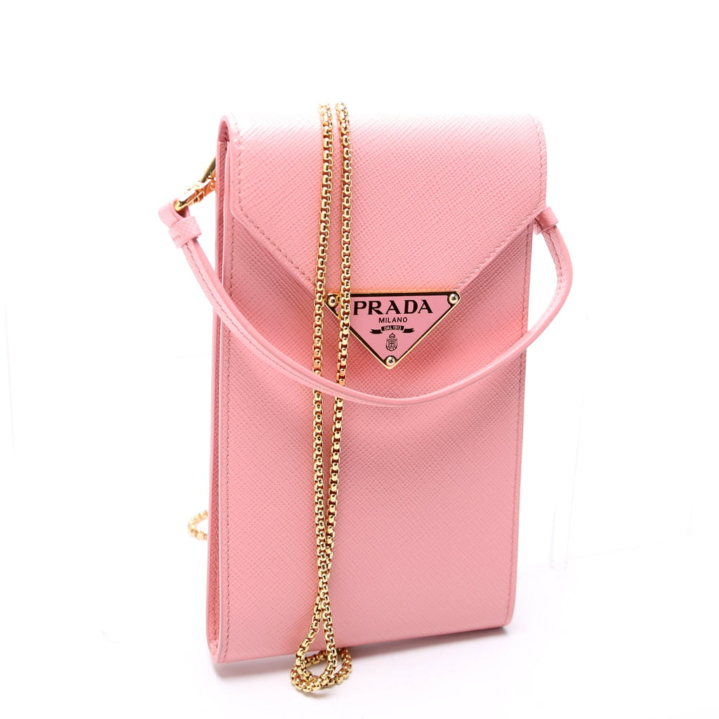 Saffiano Triangle Logo Mini Bag 1BP050