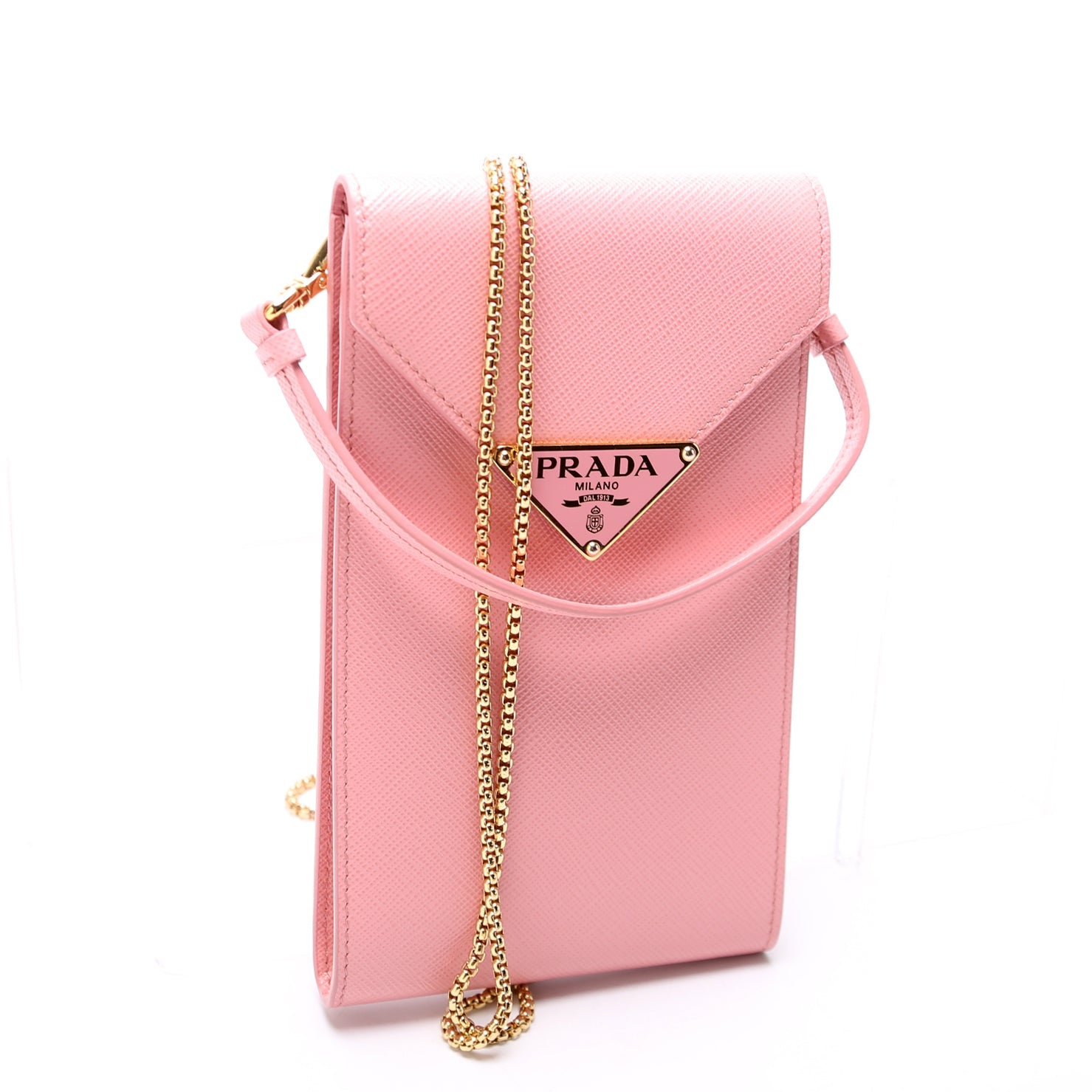 Saffiano Triangle Logo Mini Bag 1BP050
