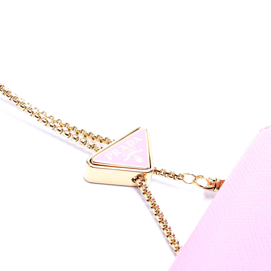Saffiano Triangle Logo Mini Bag 1BP050