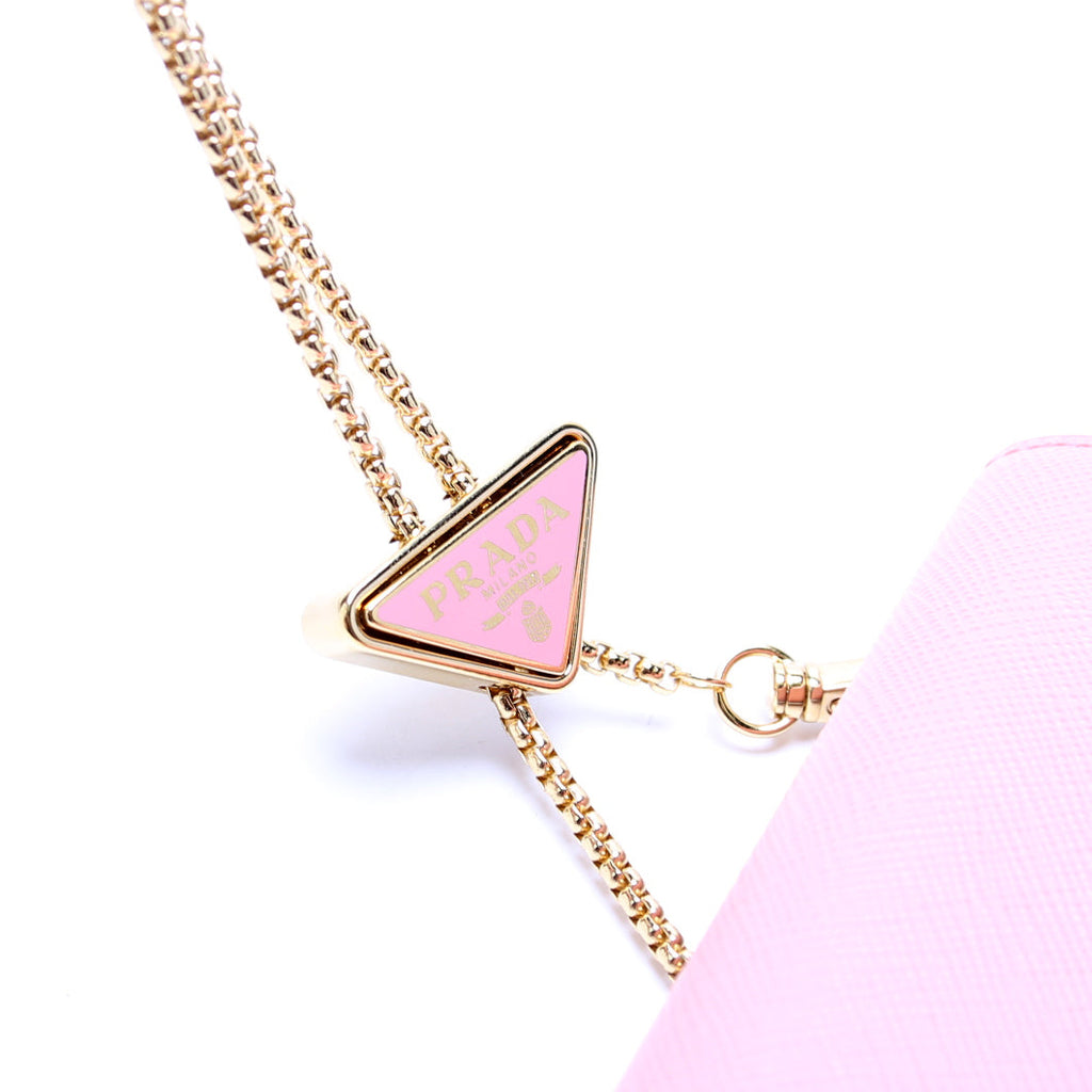 Saffiano Triangle Logo Mini Bag 1BP050