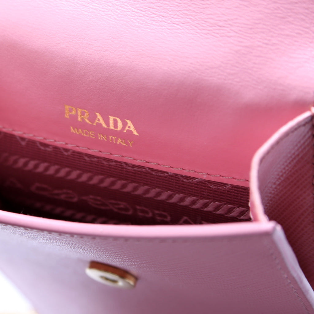 Saffiano Triangle Logo Mini Bag 1BP050