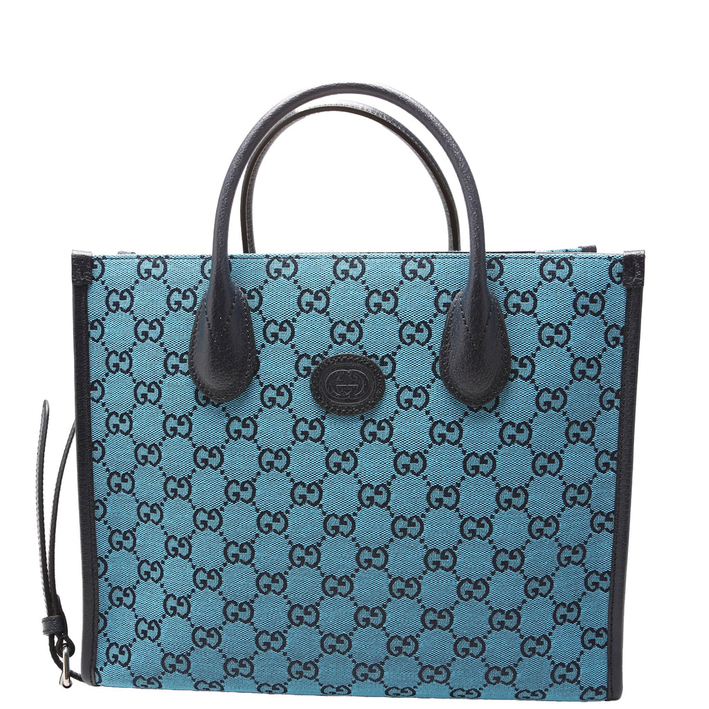 659983 GG Canvas Interlocking GG Small Tote