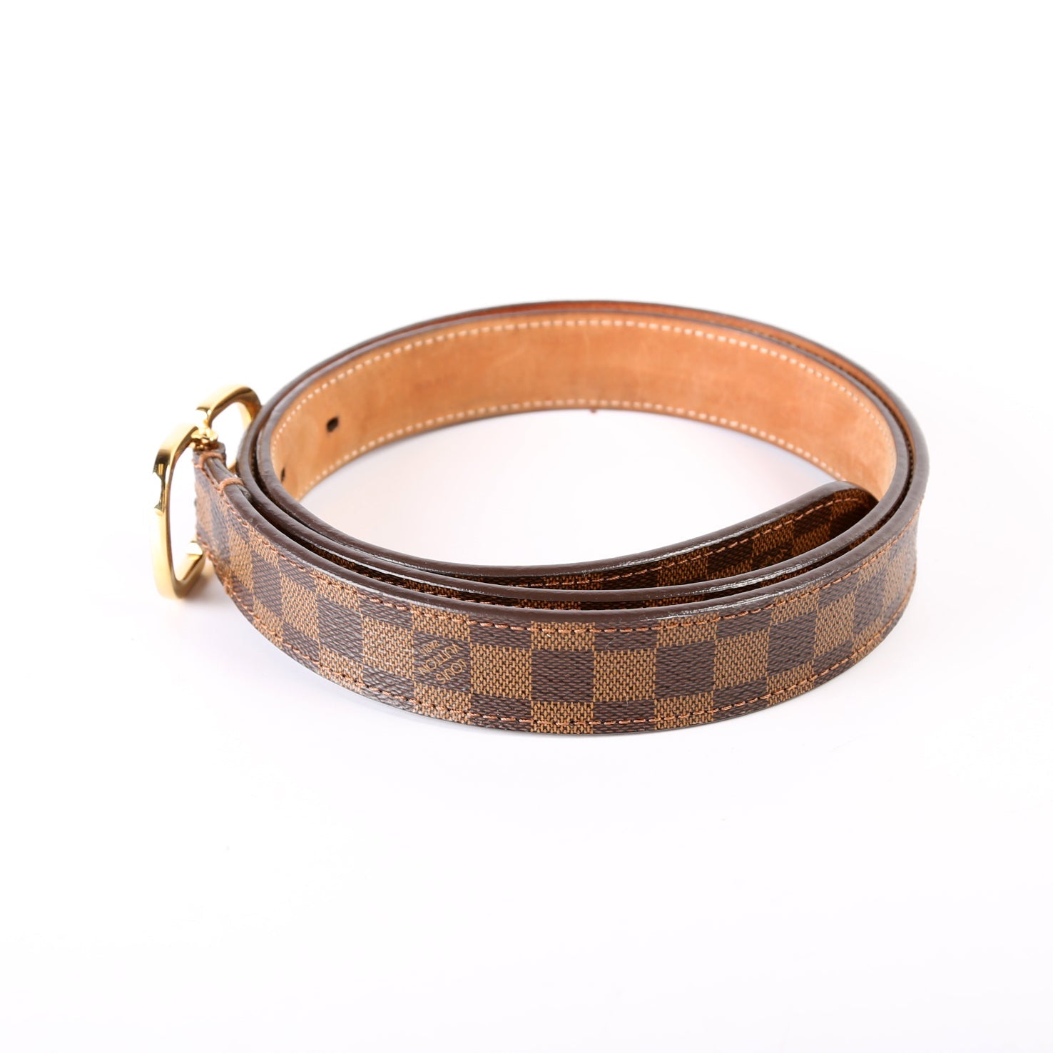 Mini Damier Ebene Belt Size 85/34