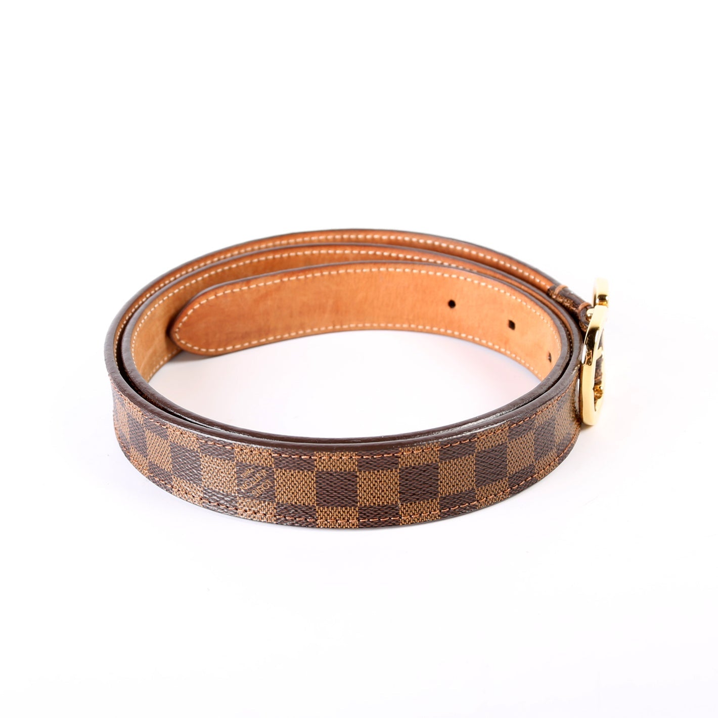 Mini Damier Ebene Belt Size 85/34