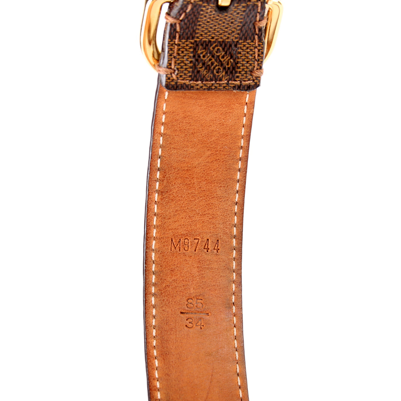 Mini Damier Ebene Belt Size 85/34