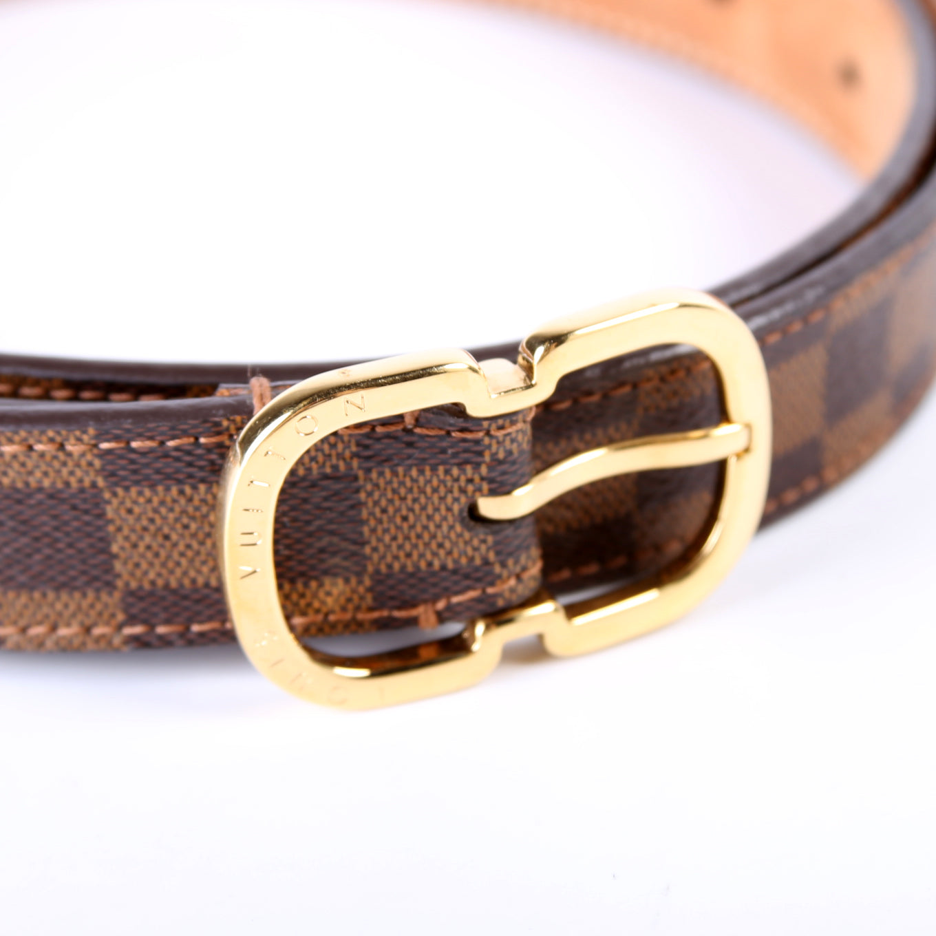 Mini Damier Ebene Belt Size 85/34