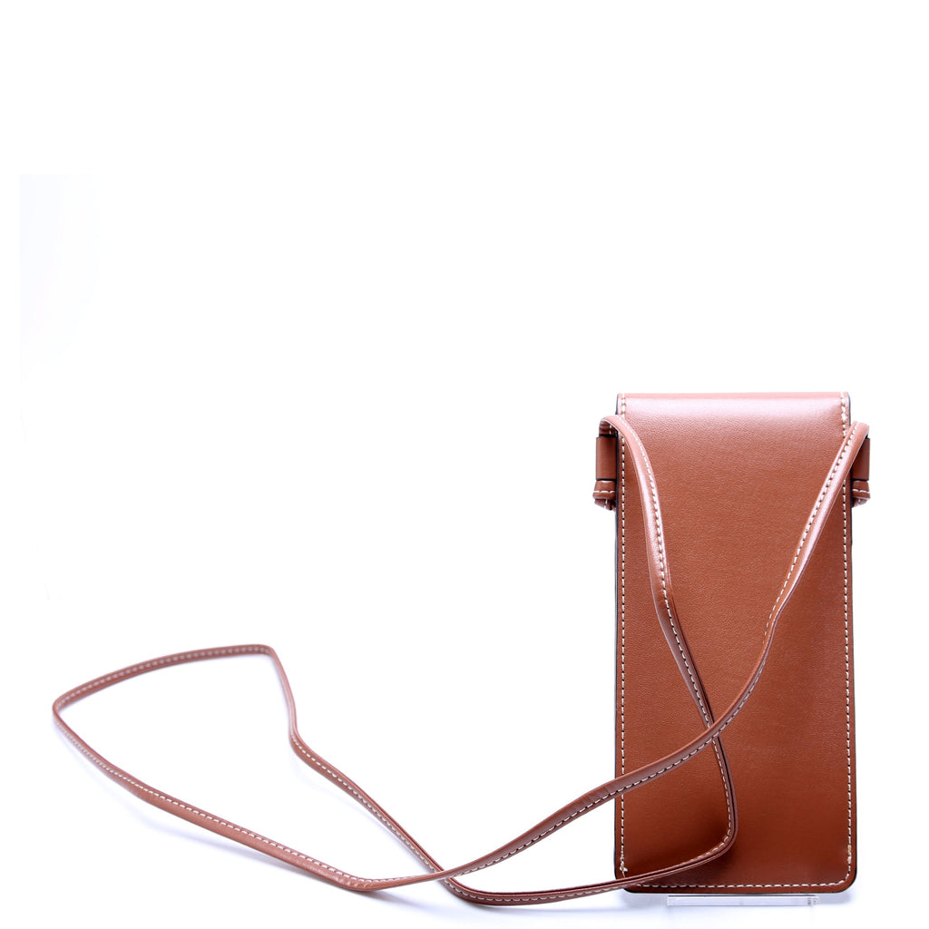Leather Flap Phone Pouch