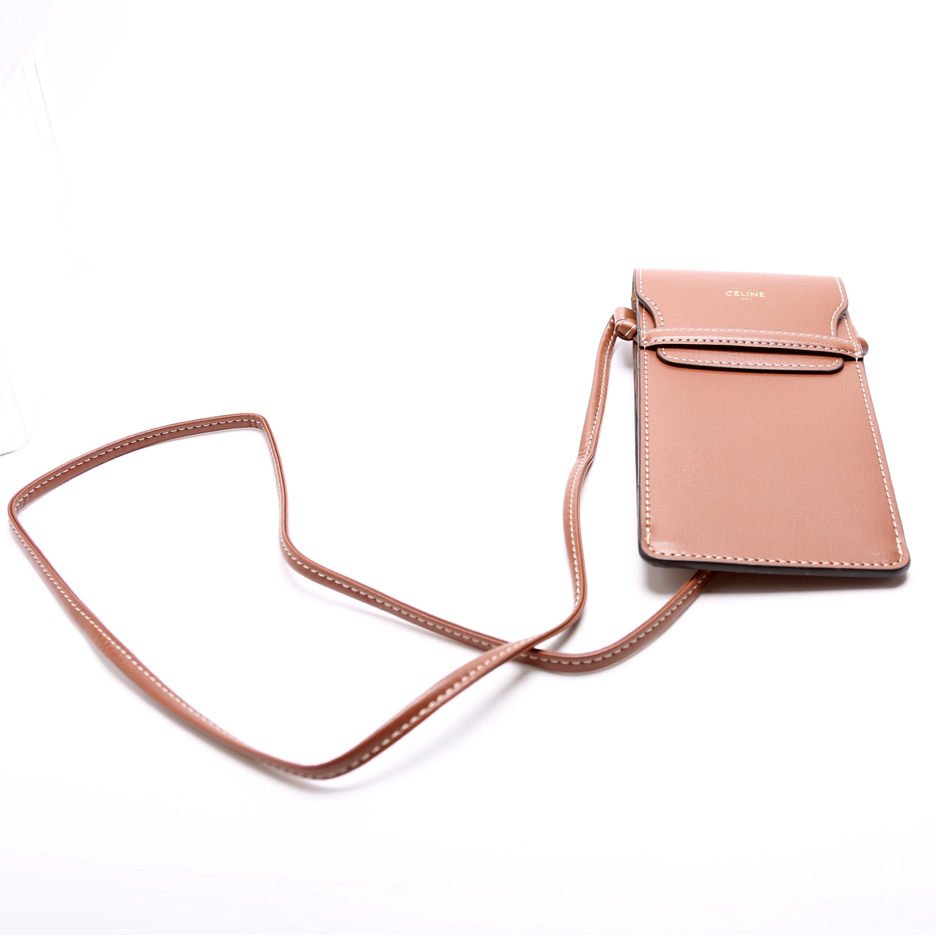 Leather Flap Phone Pouch