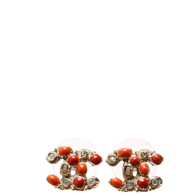 CC Stone/Crystal Stud Earrings