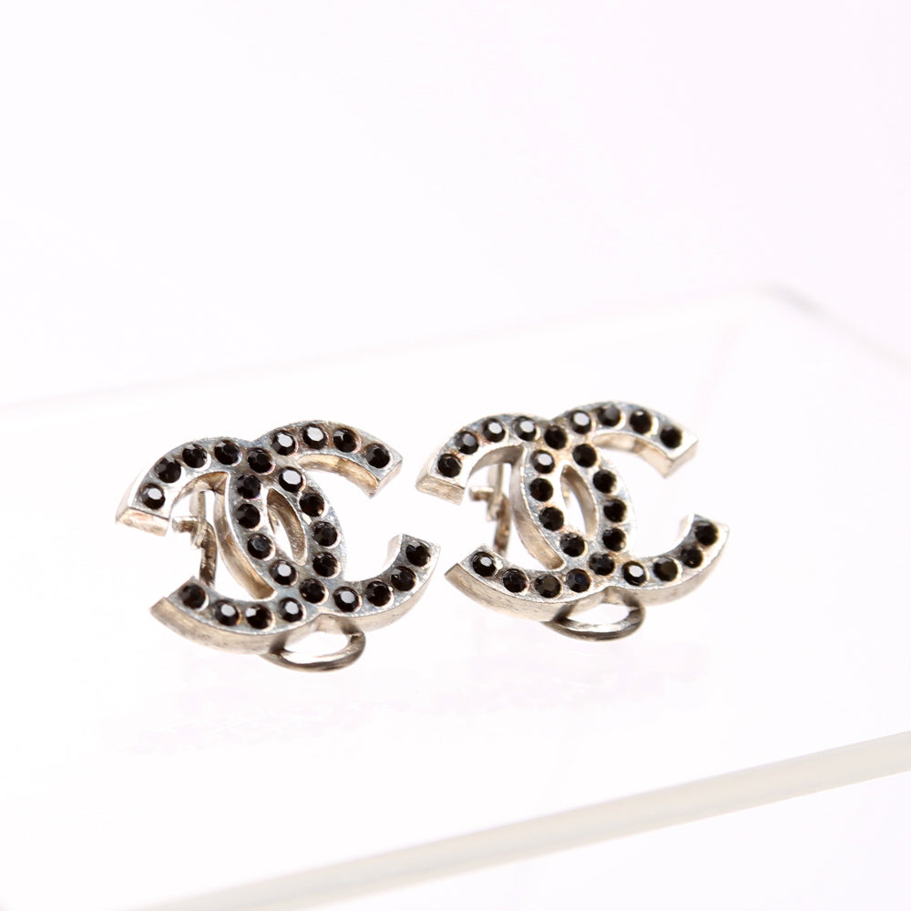 CC Studded Clip On Earrings