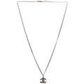 CC Rhinestone Small Pendant Necklace