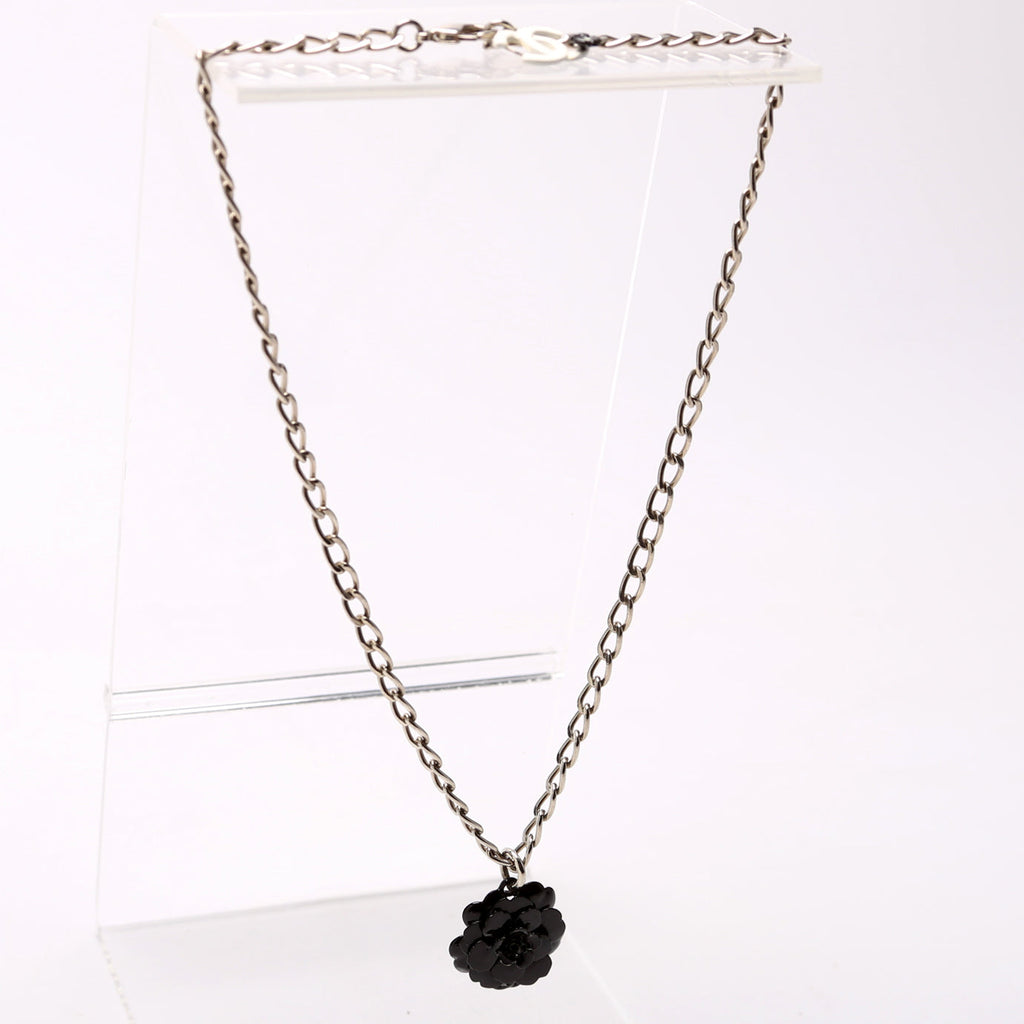 Camellia Flower Resin Necklace