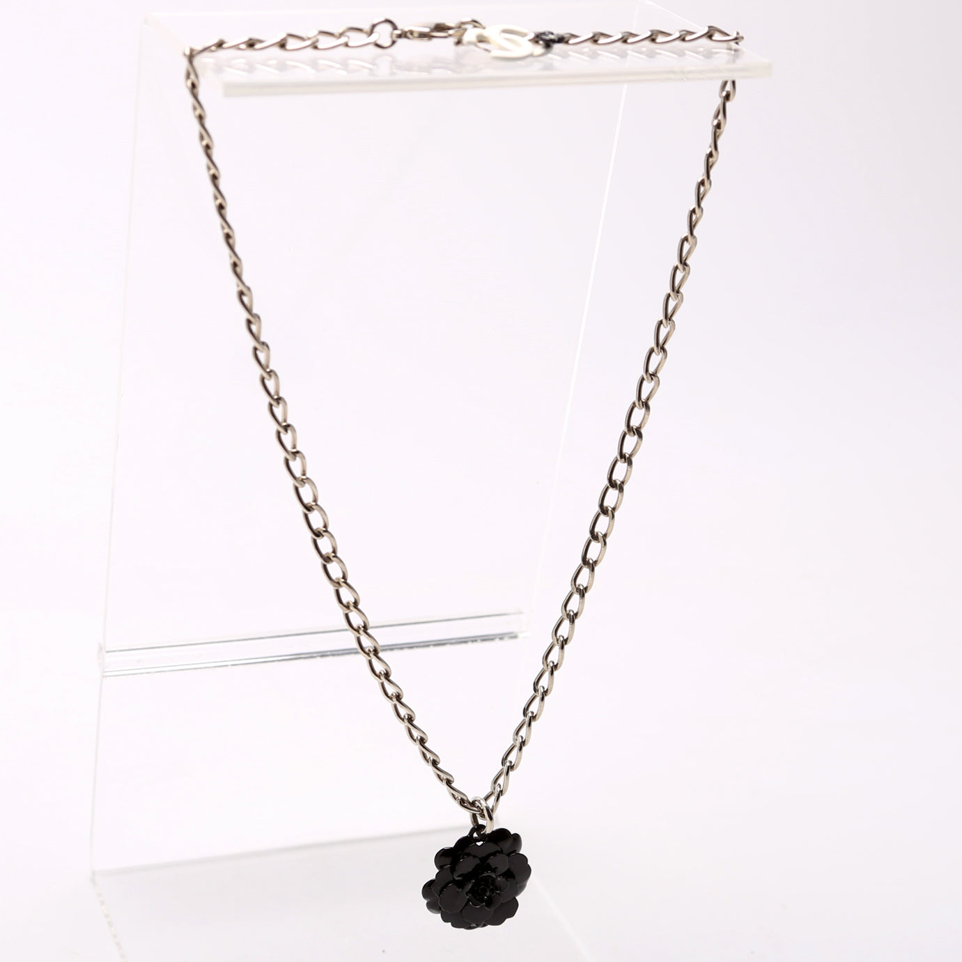 Camellia Flower Resin Necklace