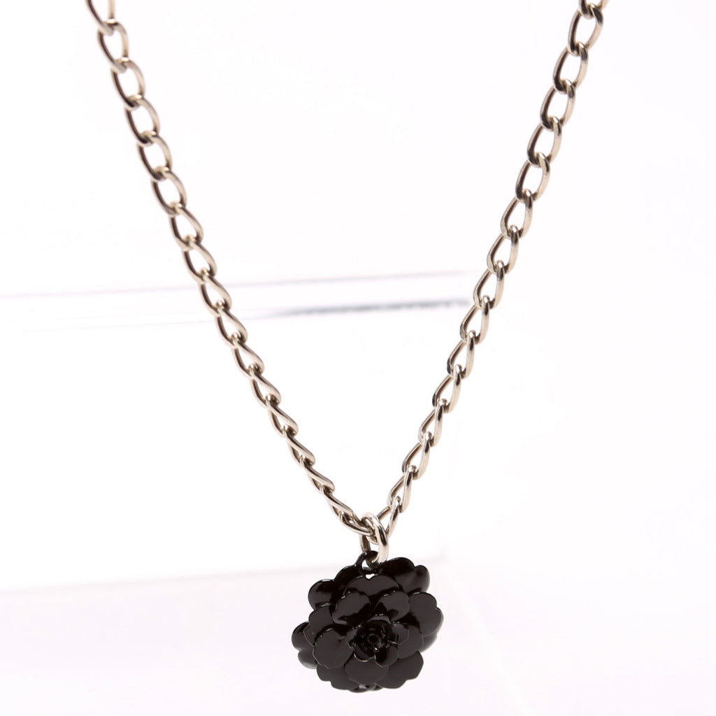 Camellia Flower Resin Necklace