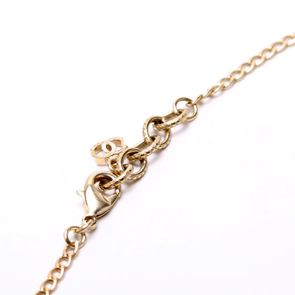 Crystal Eye Heart CC Necklace