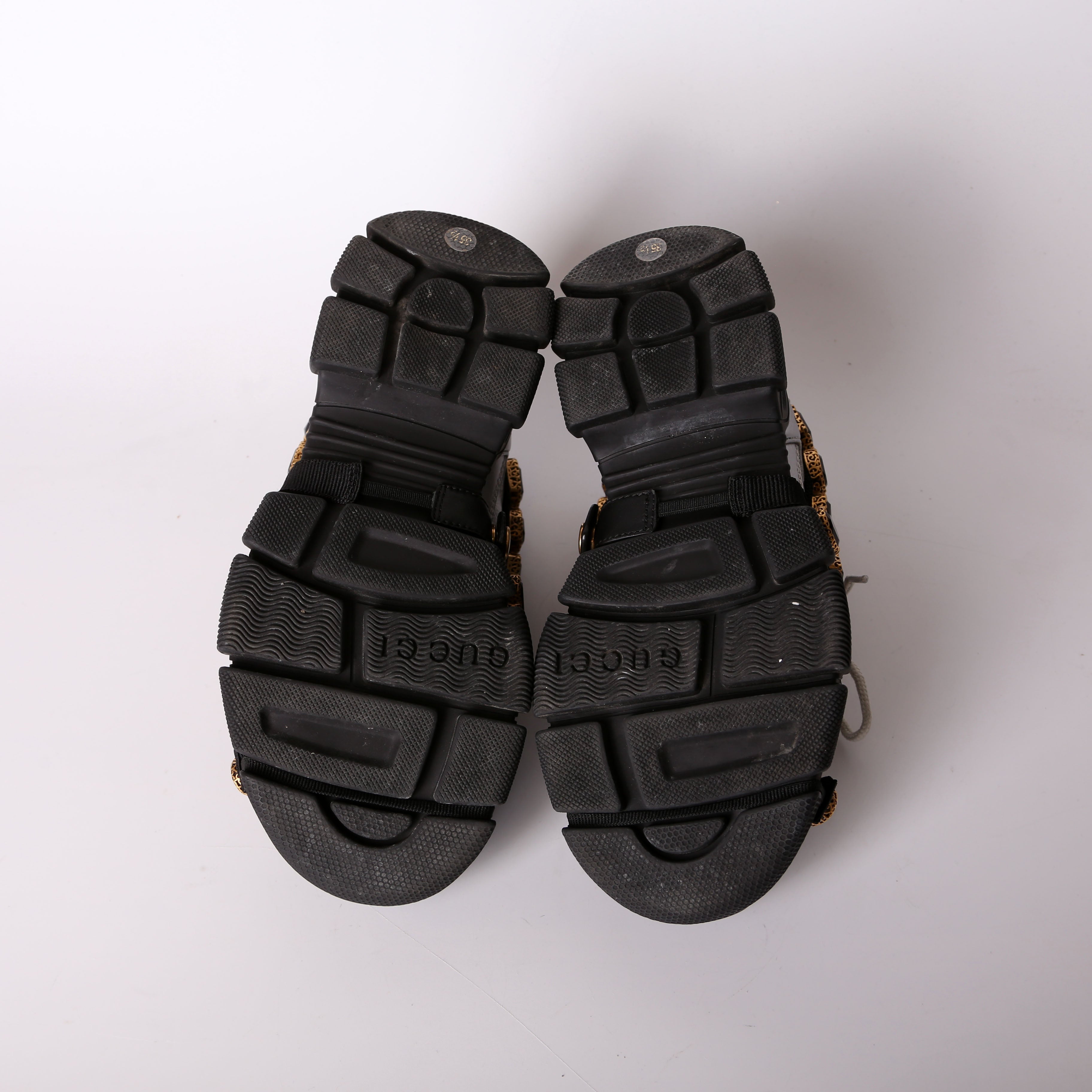 Gucci Flashtrek Jeweled Sneakers Size 35.5