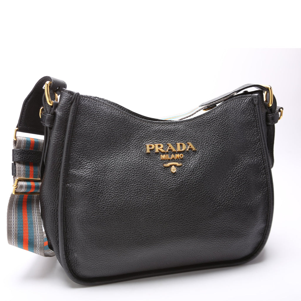 Vitello Daino Hobo Black