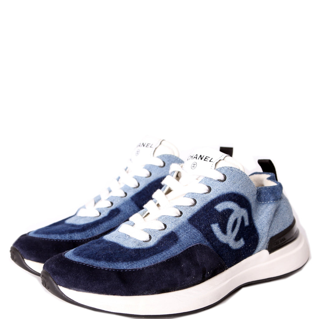 CC Logo Denim Sneakers Size 38