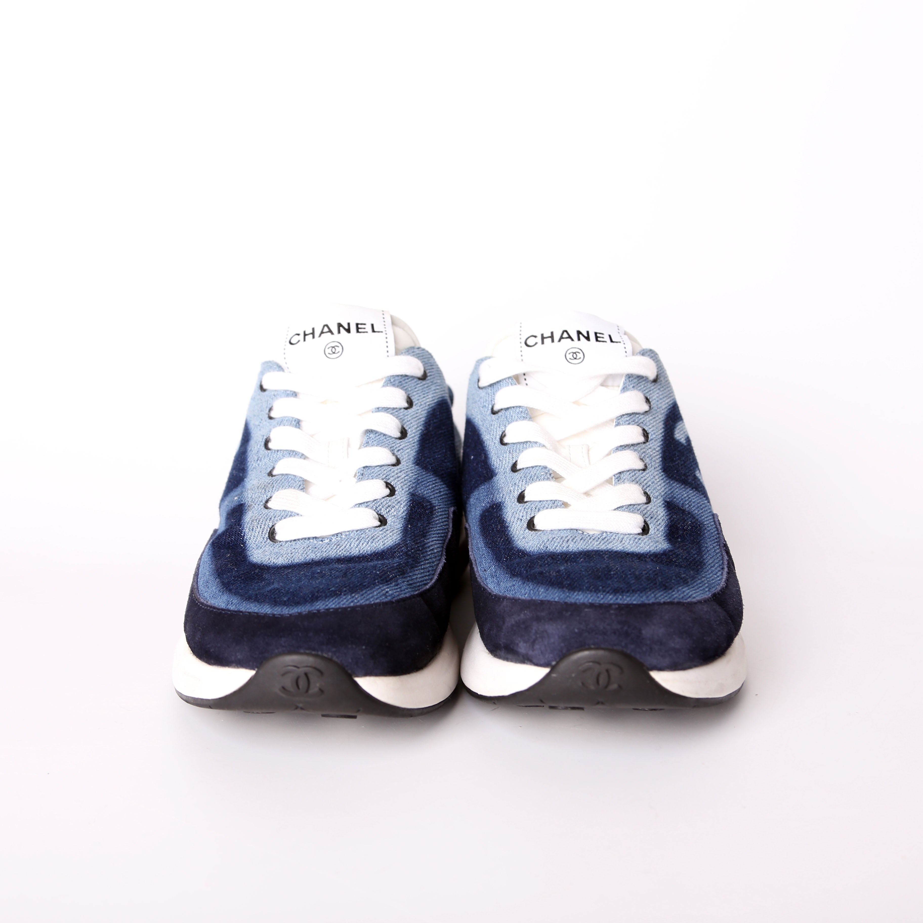 CC Logo Denim Sneakers Size 38