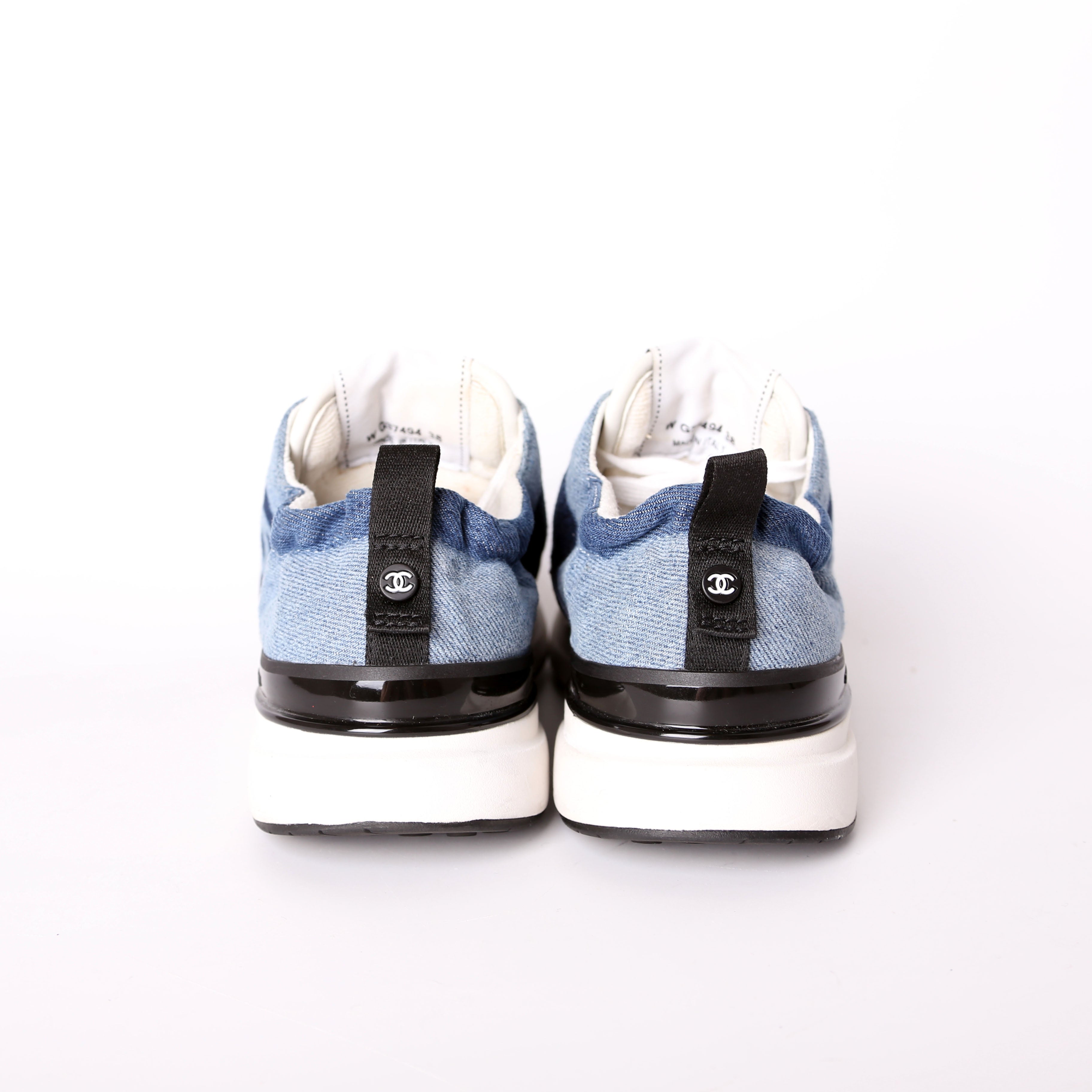 CC Logo Denim Sneakers Size 38