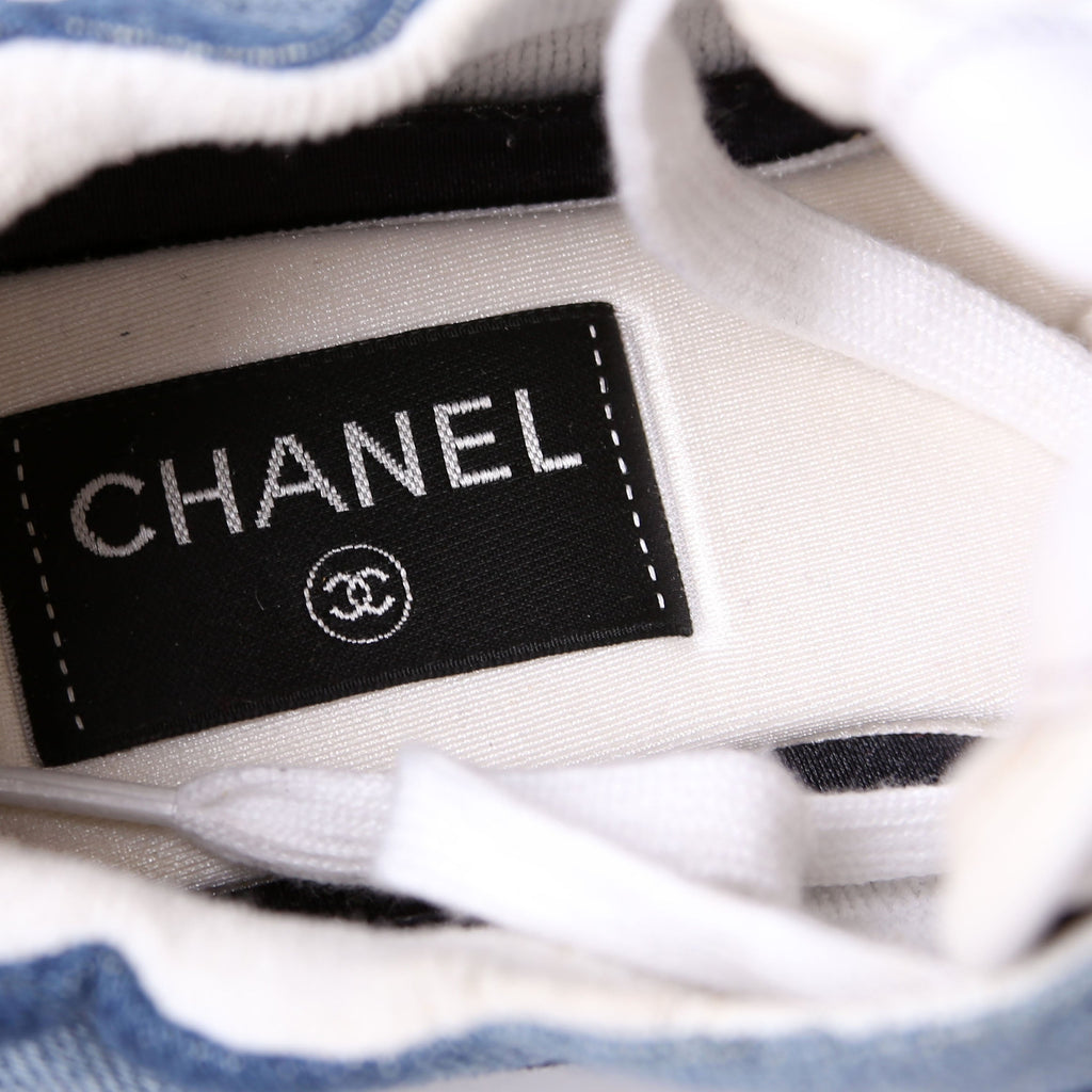 CC Logo Denim Sneakers Size 38