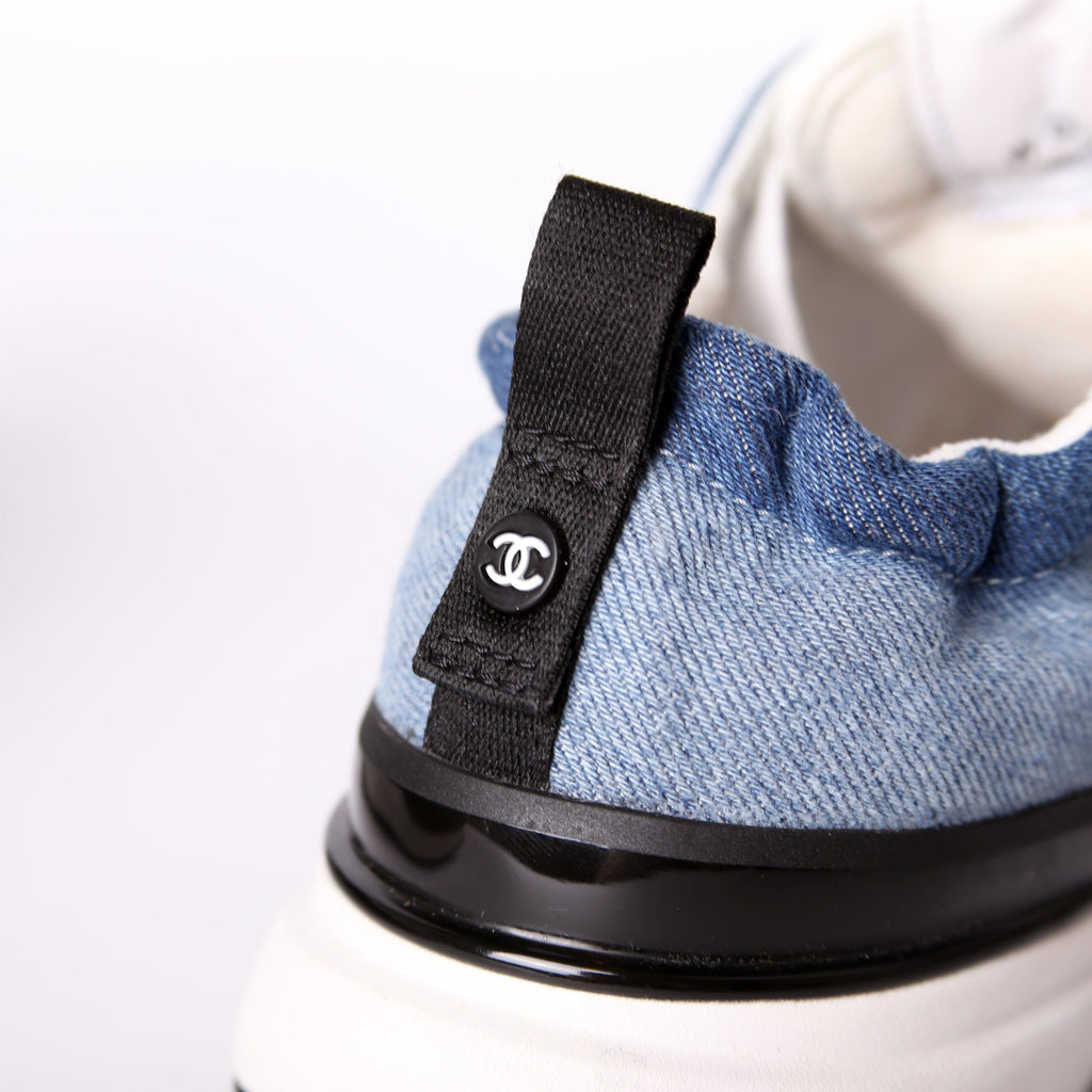 CC Logo Denim Sneakers Size 38