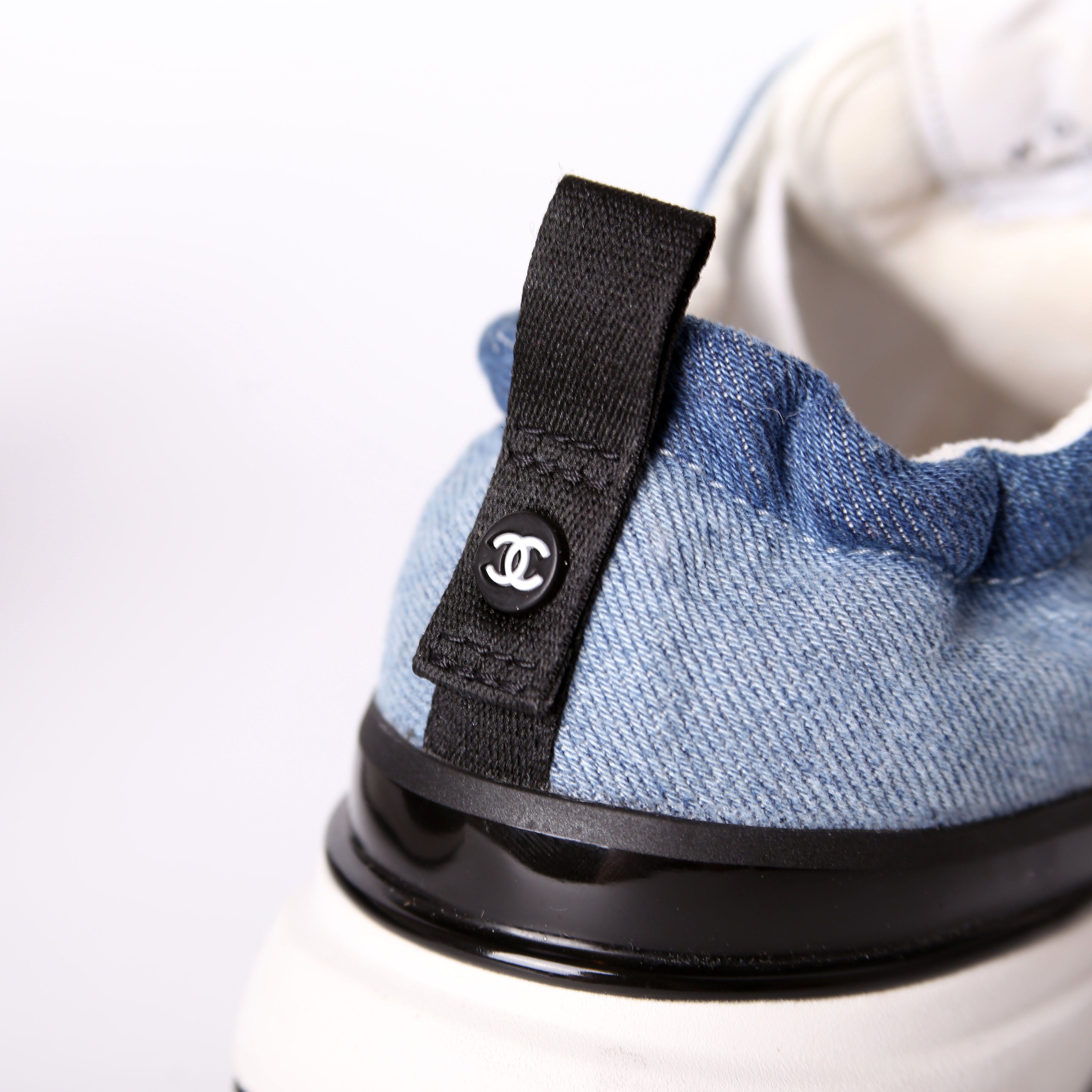CC Logo Denim Sneakers Size 38