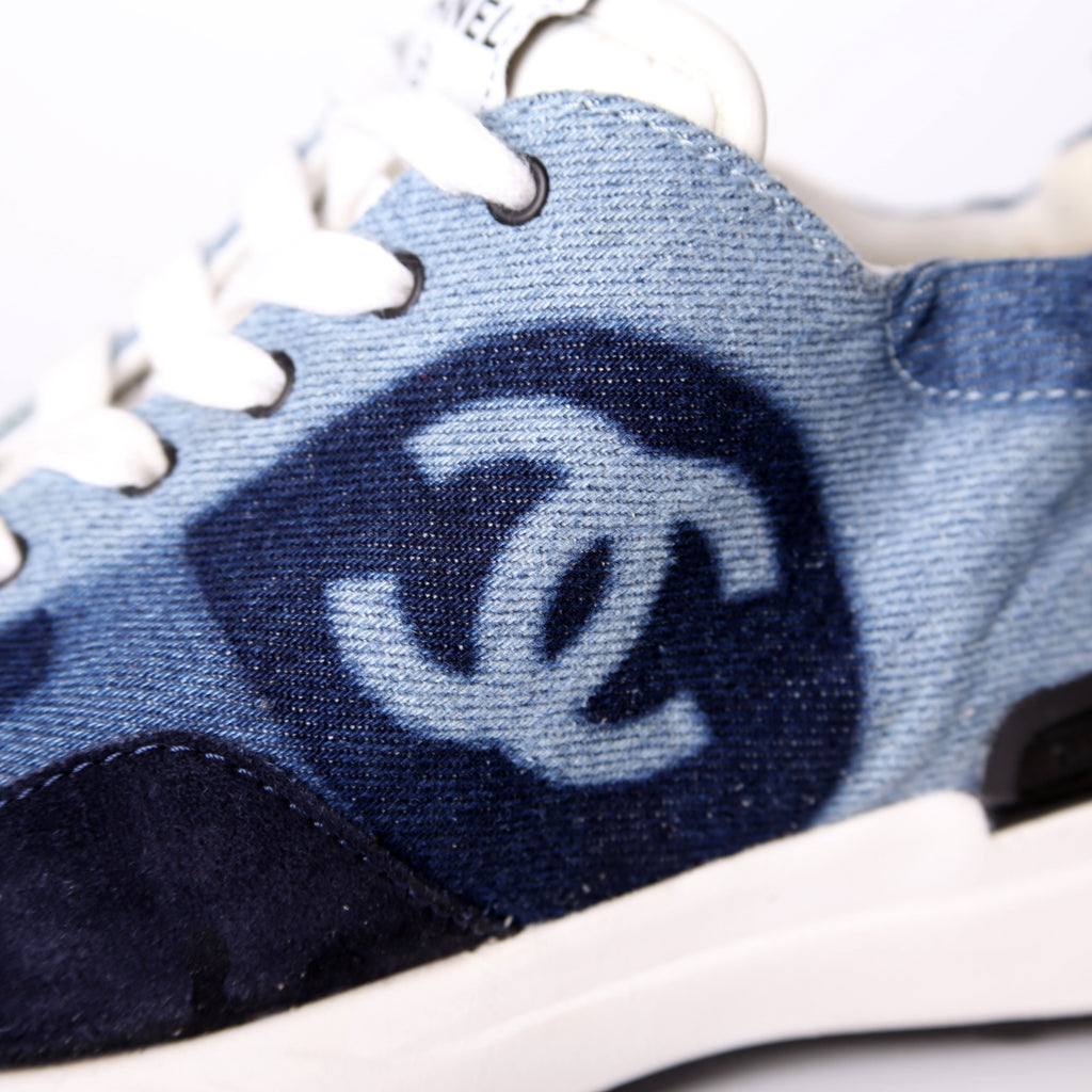 CC Logo Denim Sneakers Size 38