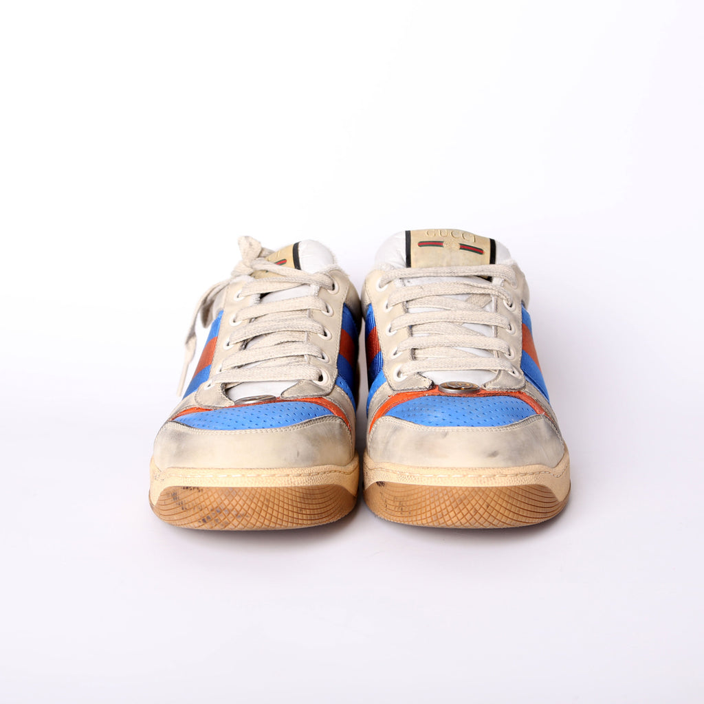 Gucci Screener Distressed Sneakers Men's Size 37.5