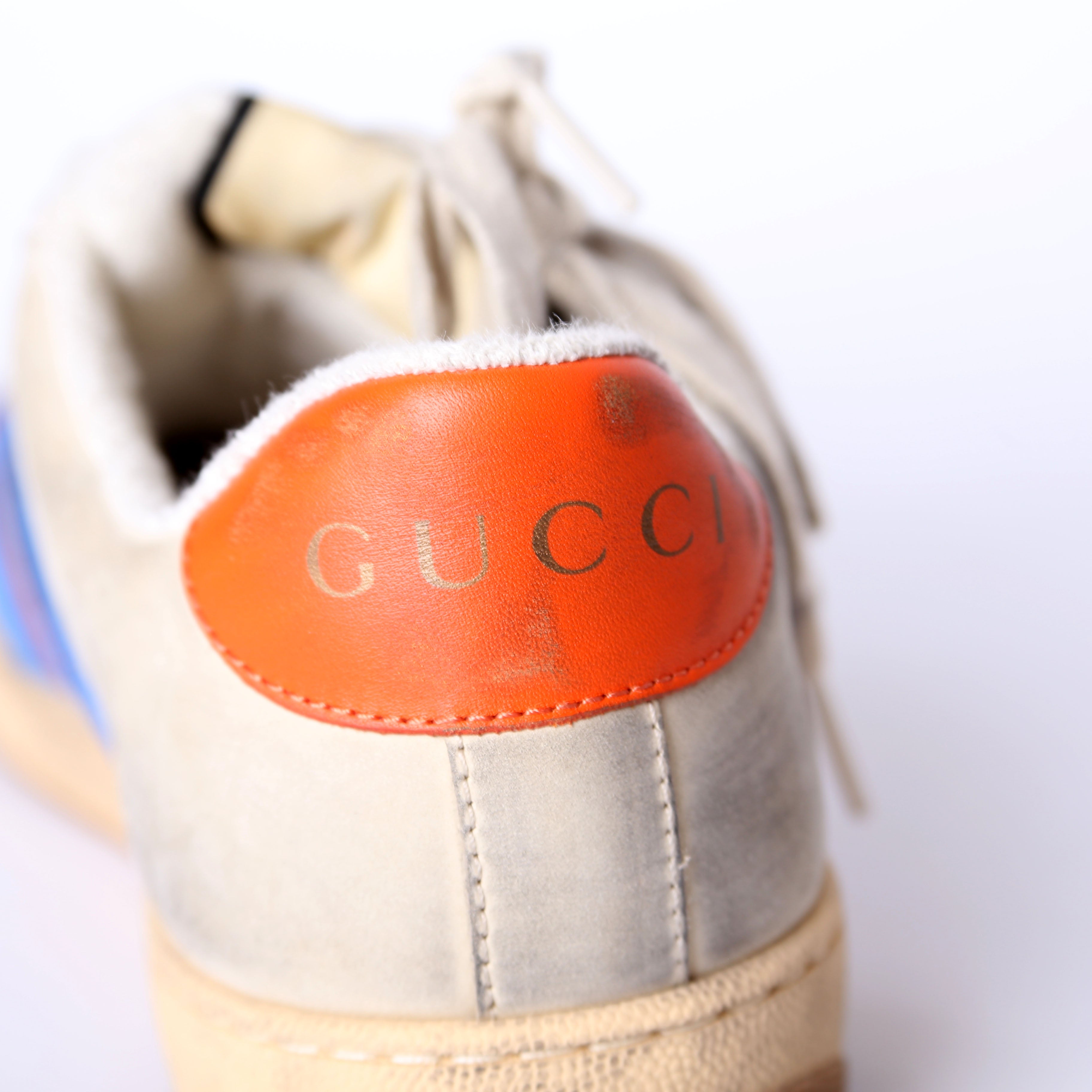 Gucci Screener Distressed Sneakers Men's Size 37.5
