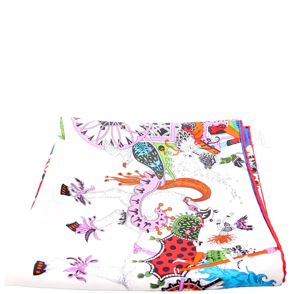 La Folle Parade Silk Scarf 90CM