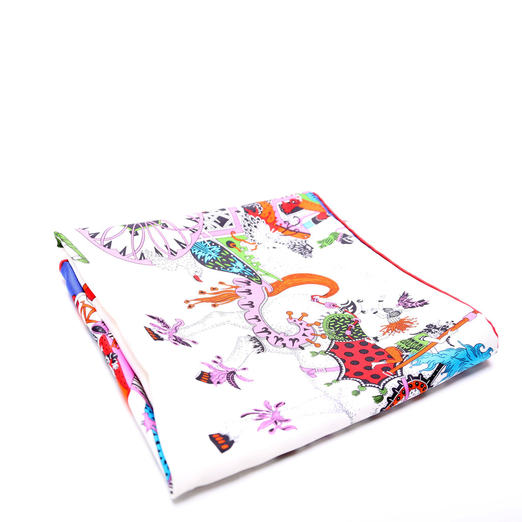 La Folle Parade Silk Scarf 90CM