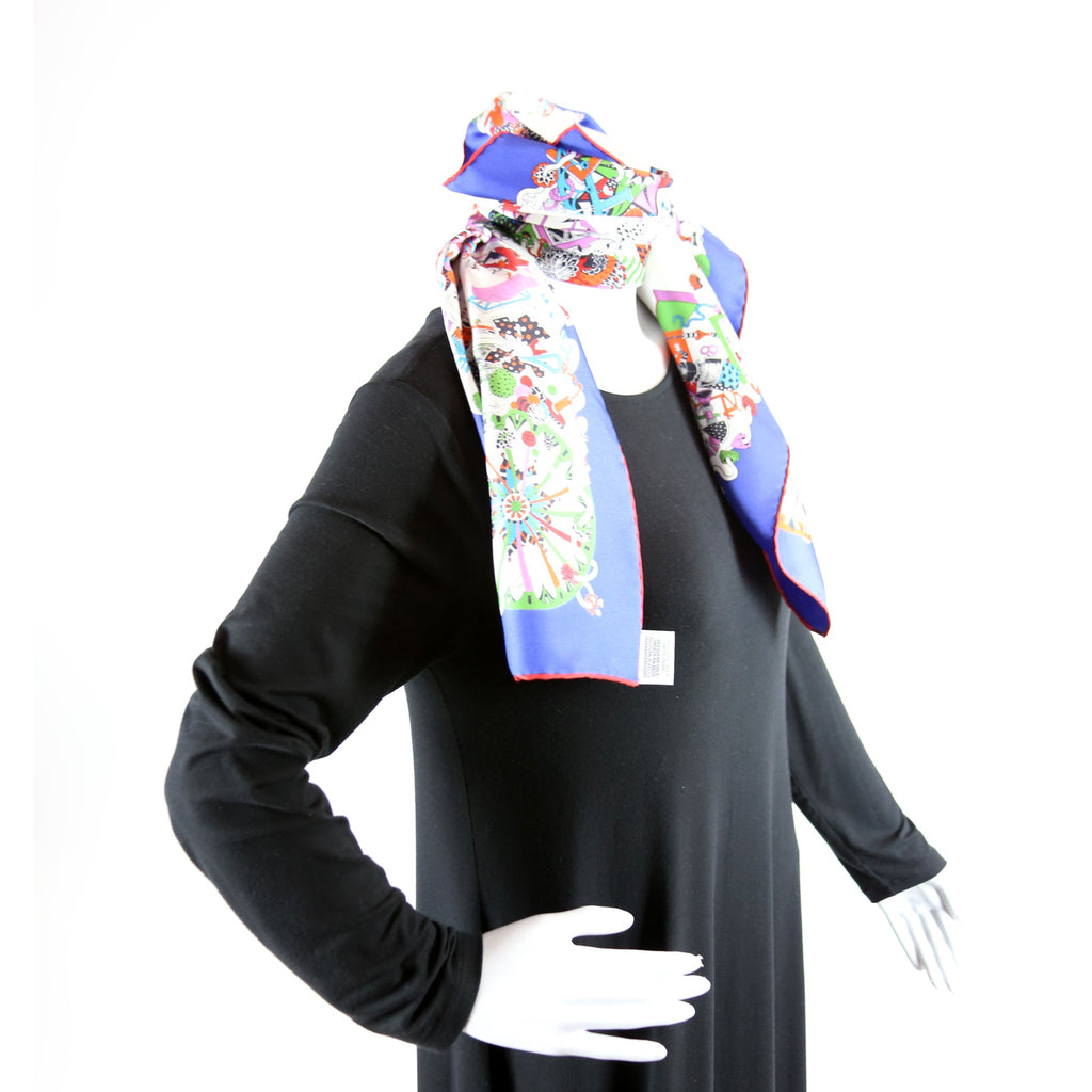 La Folle Parade Silk Scarf 90CM