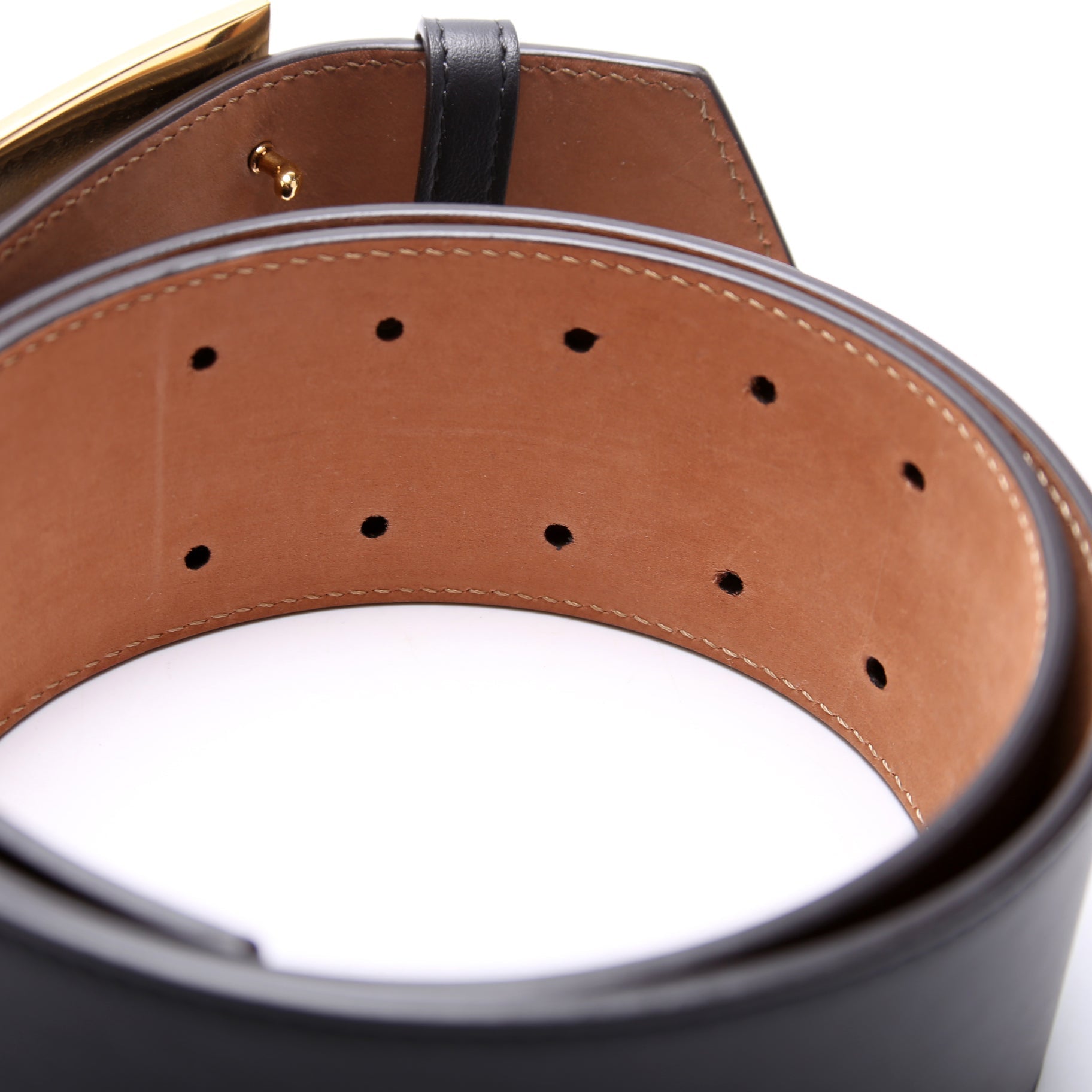 FF Buckle Wide Leather Belt 85/34