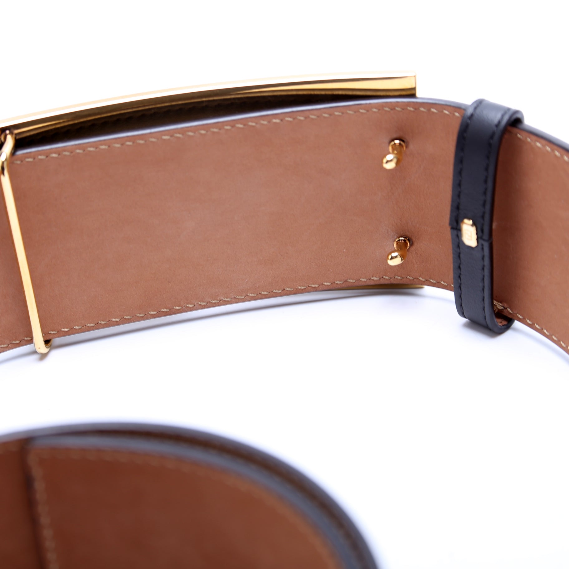 FF Buckle Wide Leather Belt 85/34