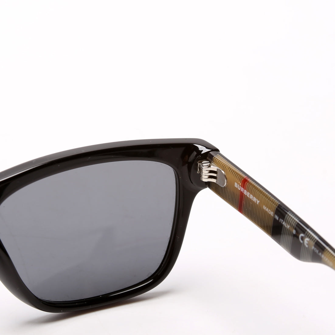 B4293 Check Rectangle Sunglasses