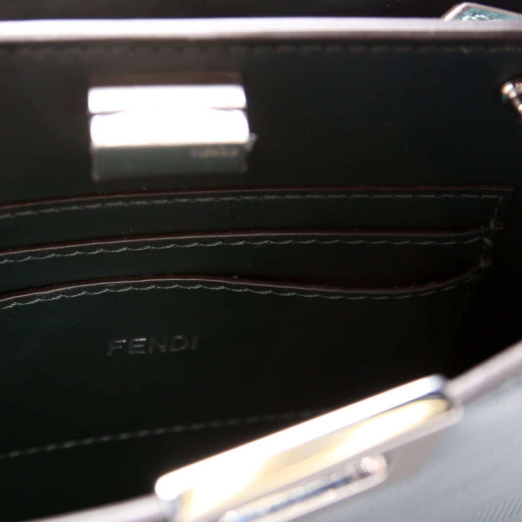 Fendi x Marc Jacobs FF Embossed Peekaboo Iseeu Crossbody 7VA582 Green