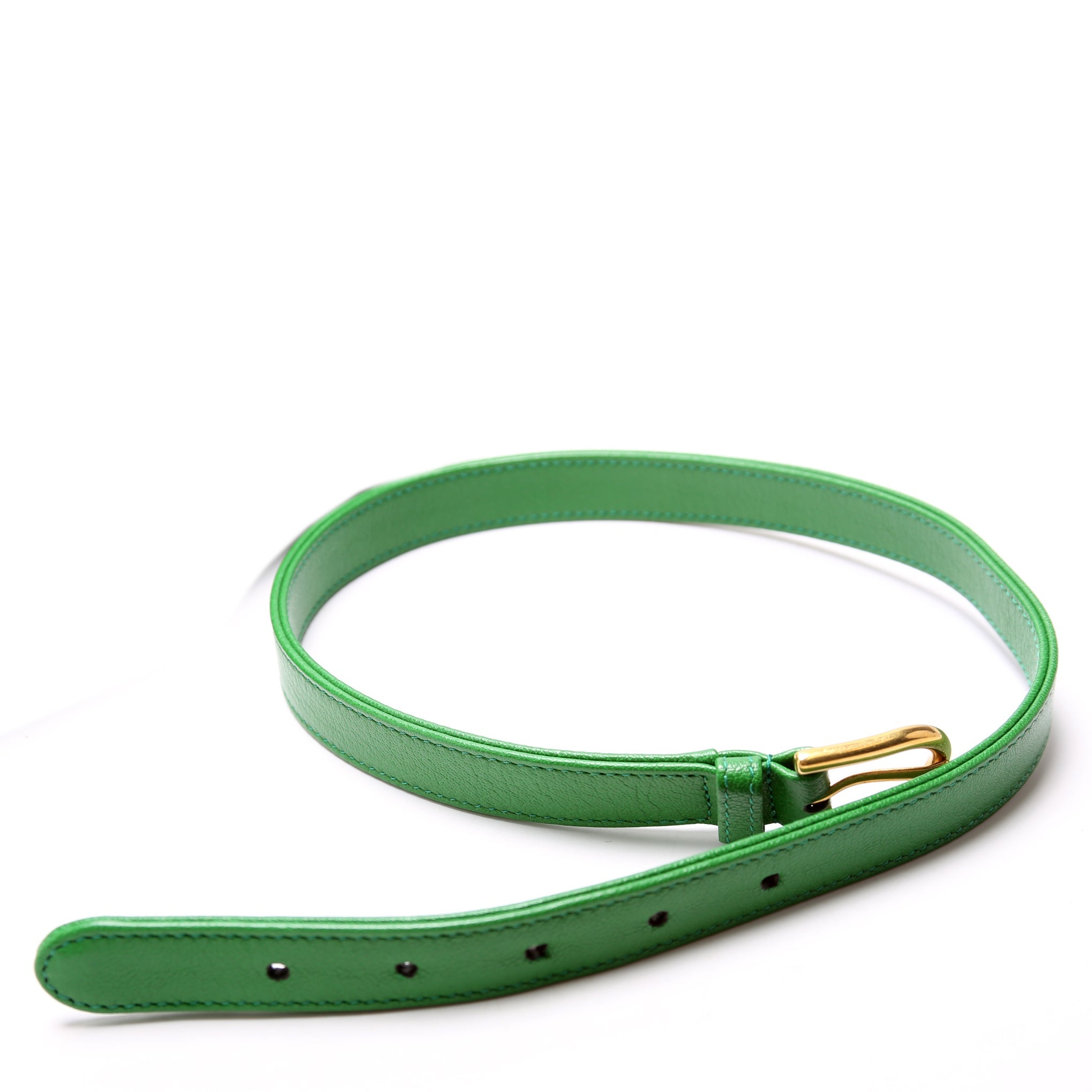 731817 Aphrodite Leather Small Shoulder Bag Green