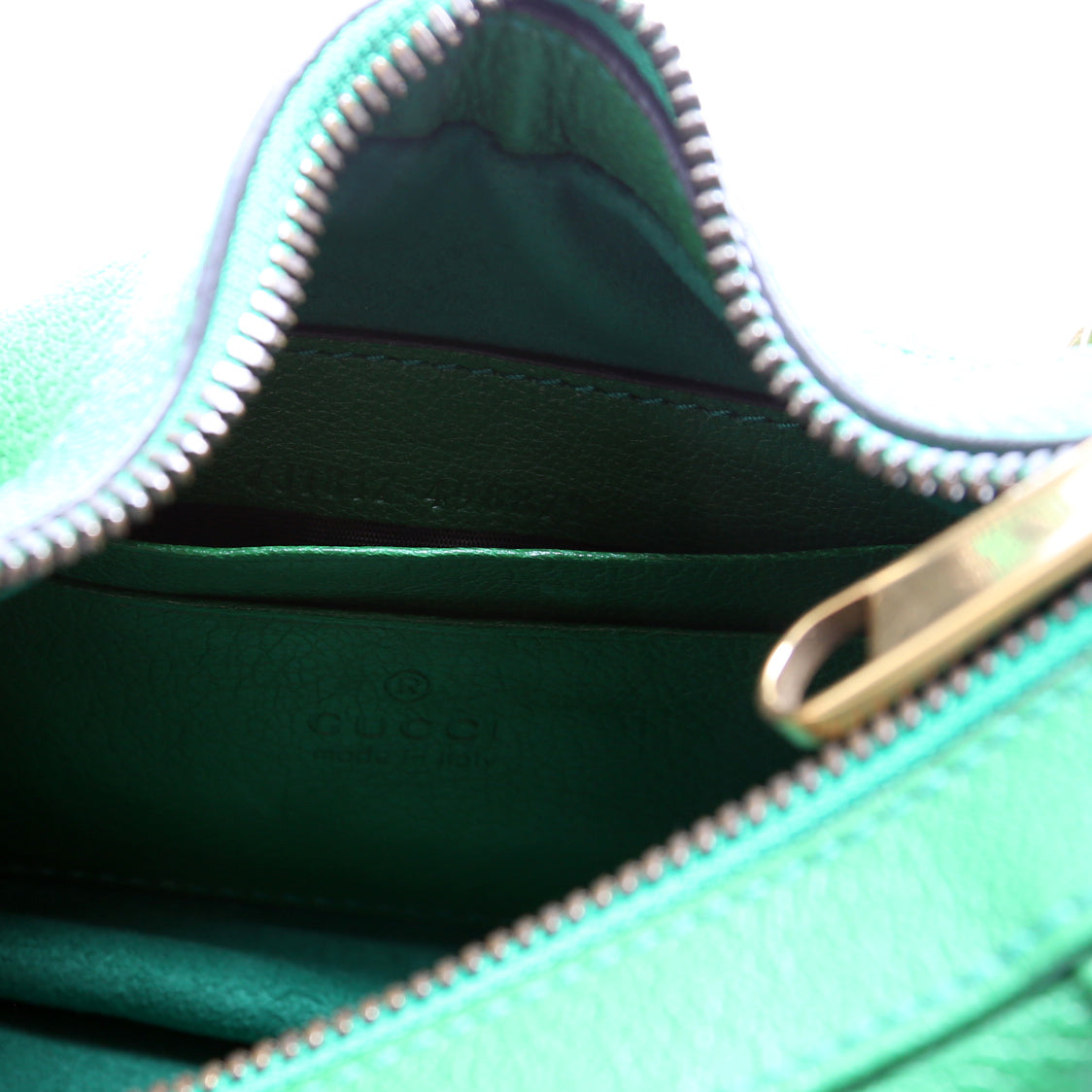 731817 Aphrodite Leather Small Shoulder Bag Green