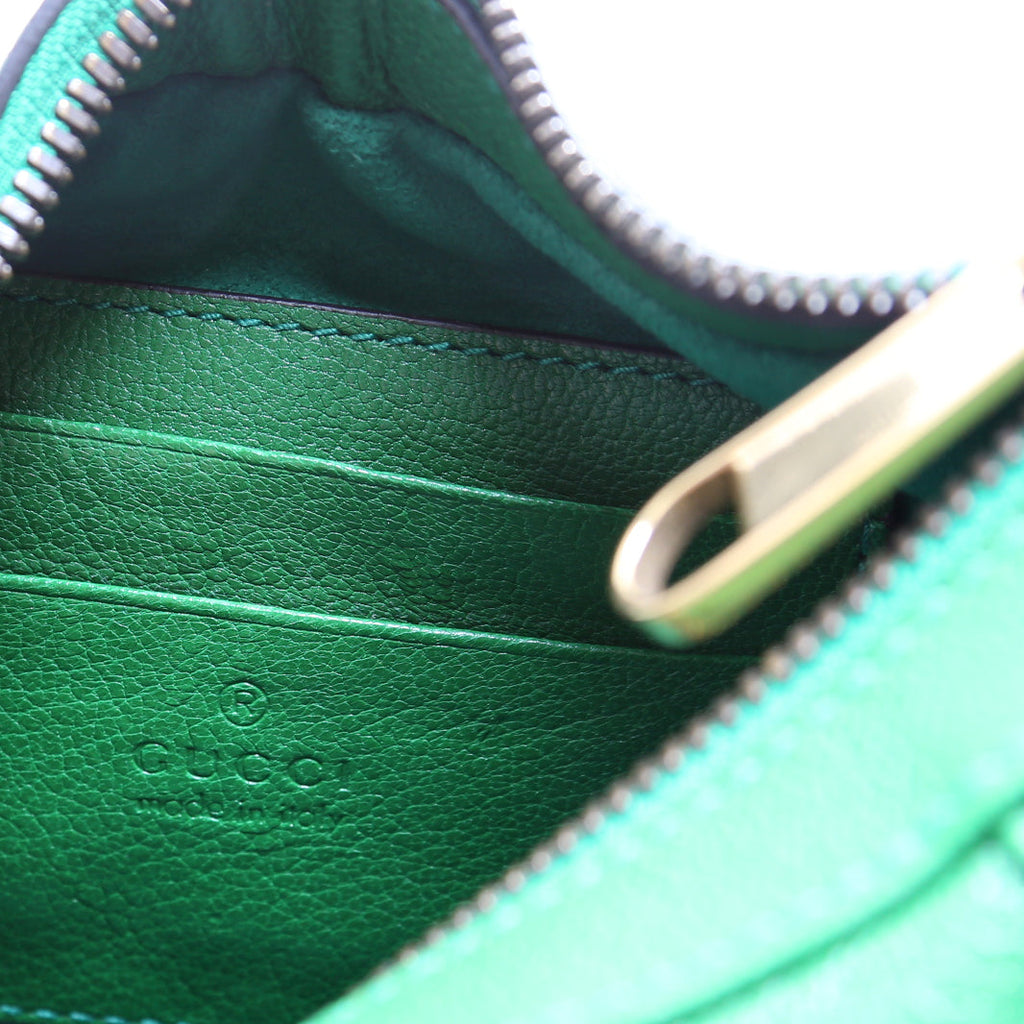 731817 Aphrodite Leather Small Shoulder Bag Green
