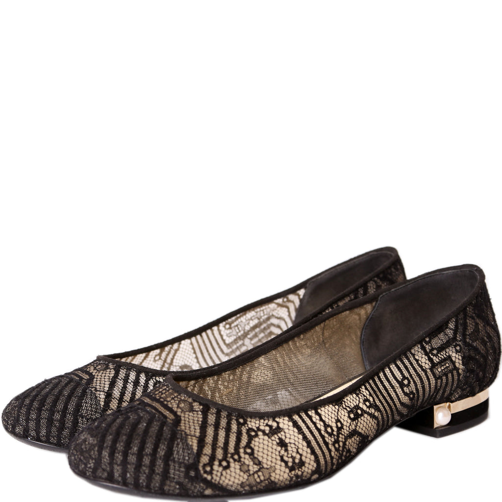 Lace Ballet Flats Size 39