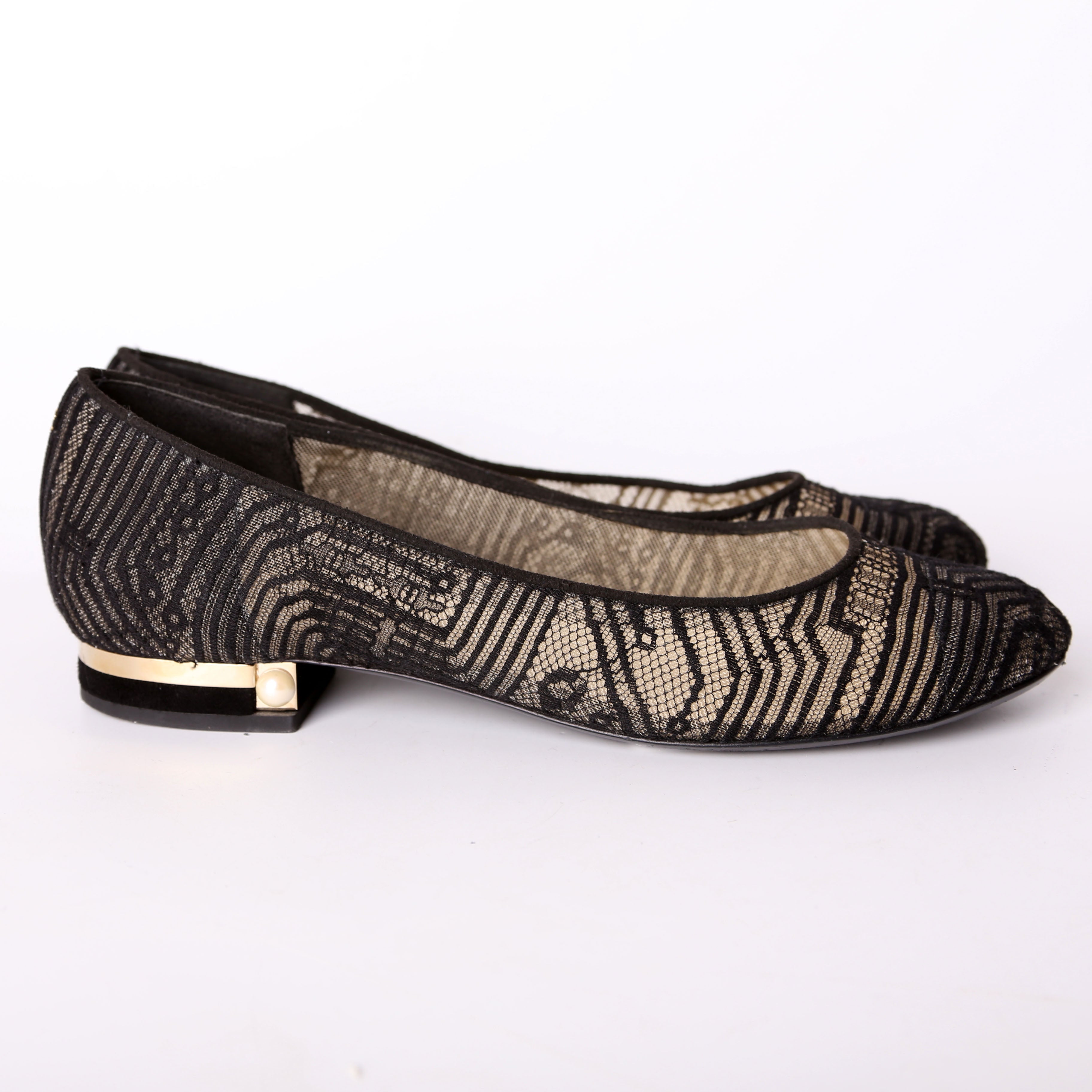 Lace Ballet Flats Size 39