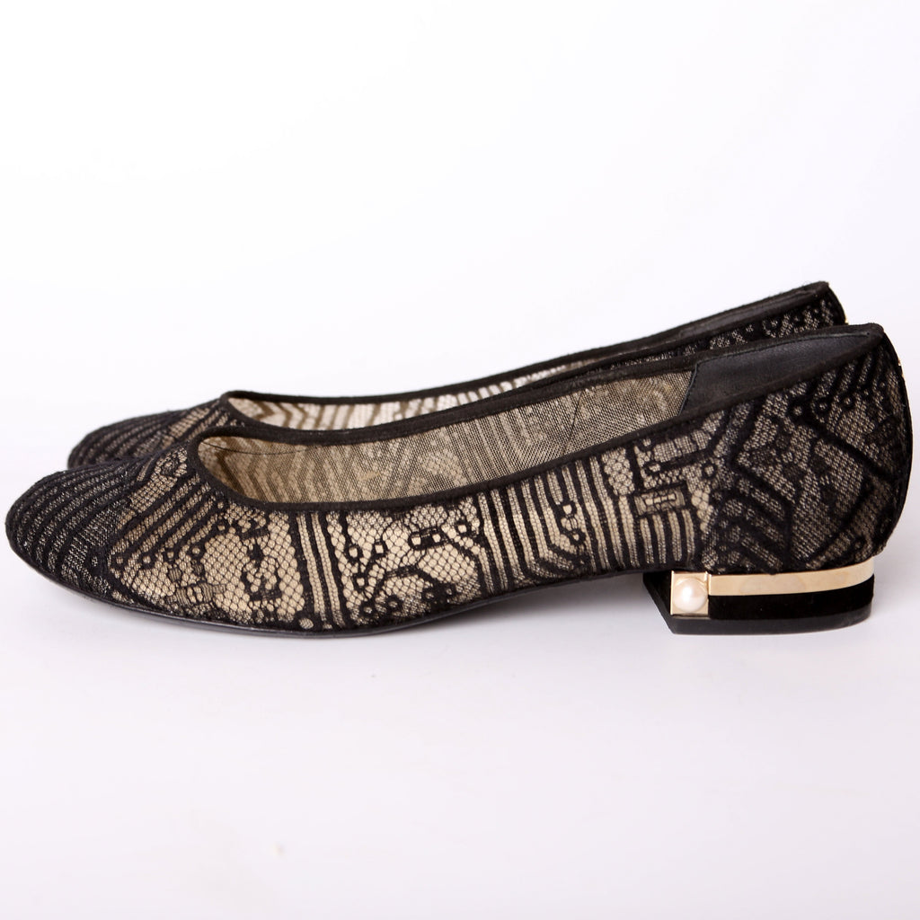 Lace Ballet Flats Size 39