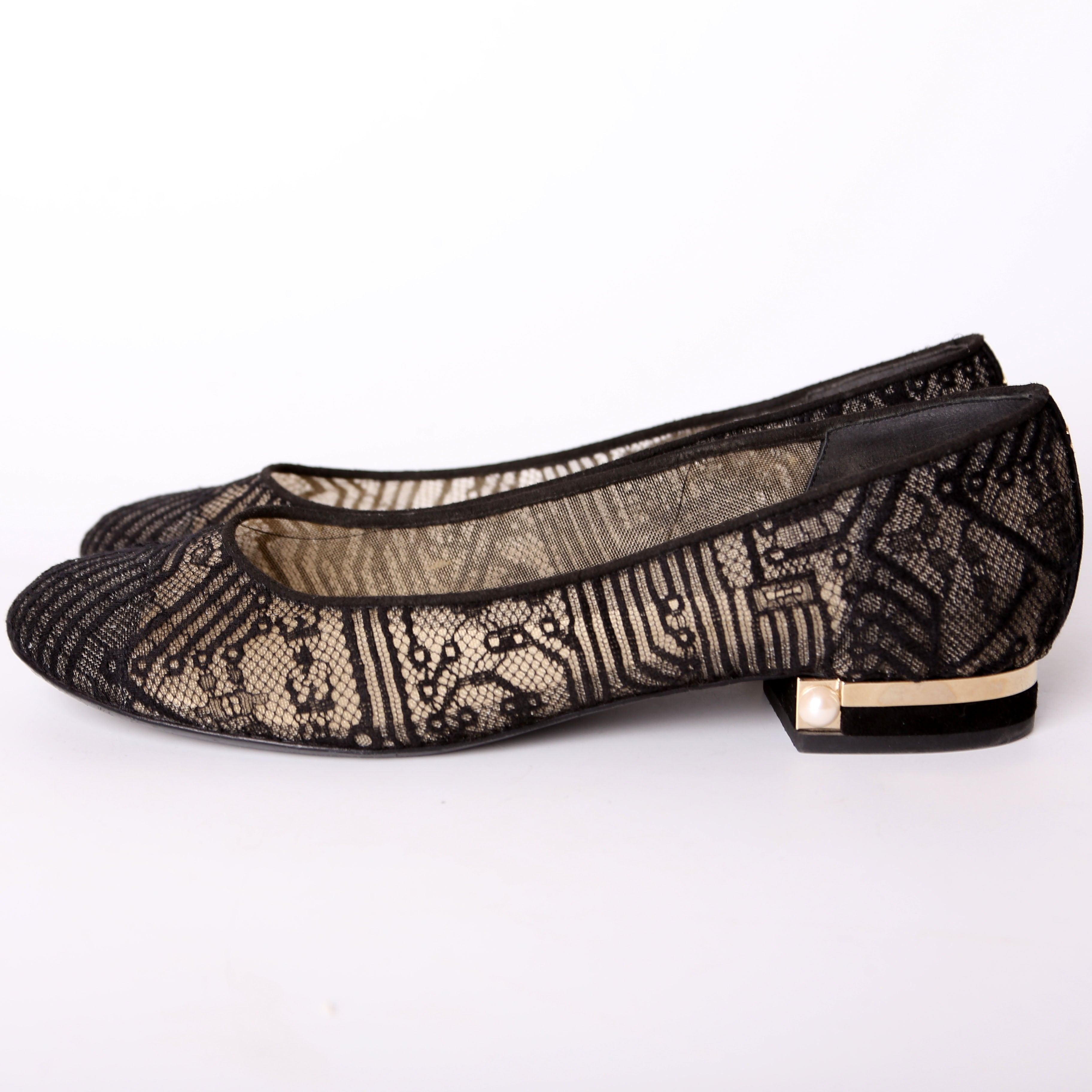 Lace Ballet Flats Size 39