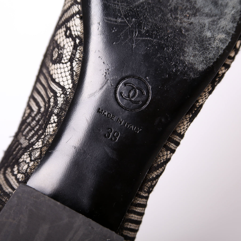 Lace Ballet Flats Size 39